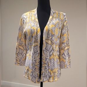 Alfred Dunner 3/4 Sleeve Lightweight Cardigan